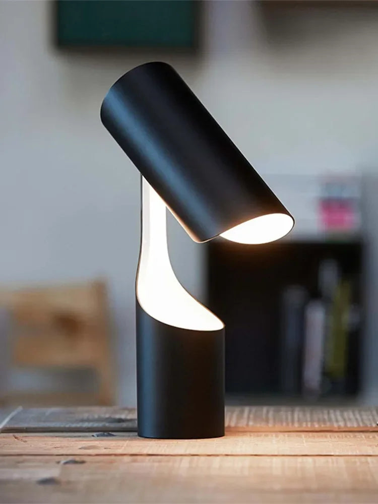 Afralia™ Black Foldable Desk Lamp | Nordic Minimalist Design for Bedroom, Study & Sofa