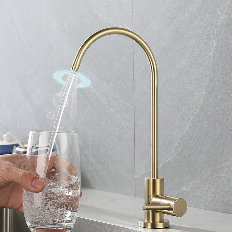 Afralia™ Stainless Steel Kitchen Sink Purifier Faucet - Direct Drinking Tap Water Anti-Osmosis