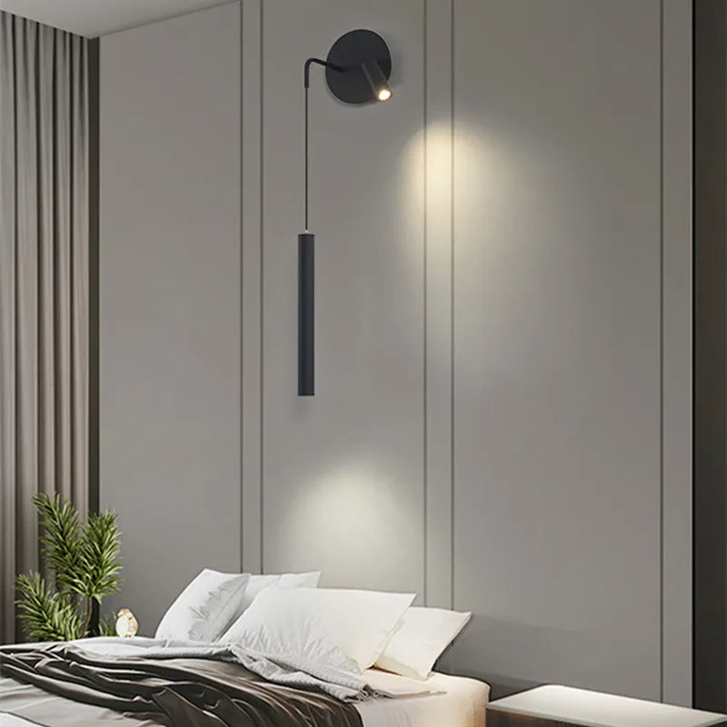Afralia™ Nordic LED Wall Lamp for Bedroom Living Room - Modern Minimalist Design