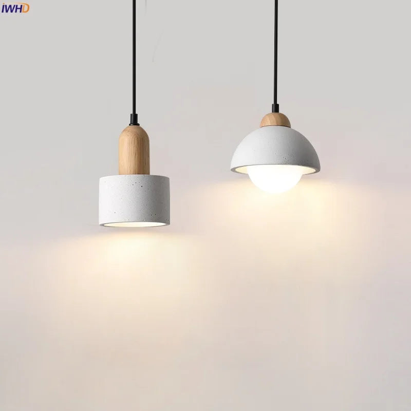 Afralia™ Sandstone LED Pendant Lamp for Home Decor, Japanese Wabi Sabi Hanging Light