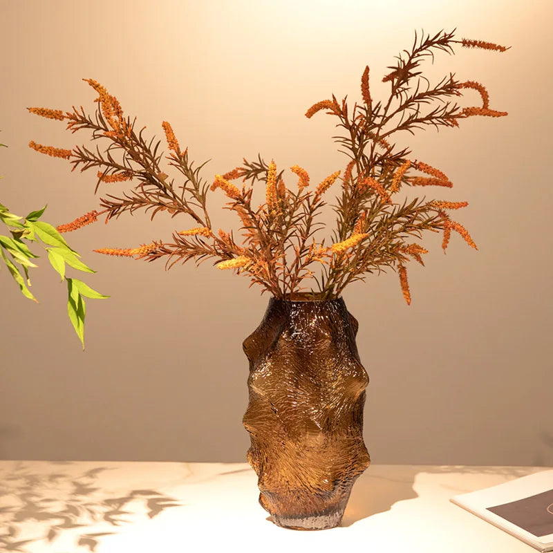 Afralia™ Green Sea Cucumber Glass Vase Terrarium for Home Decoration