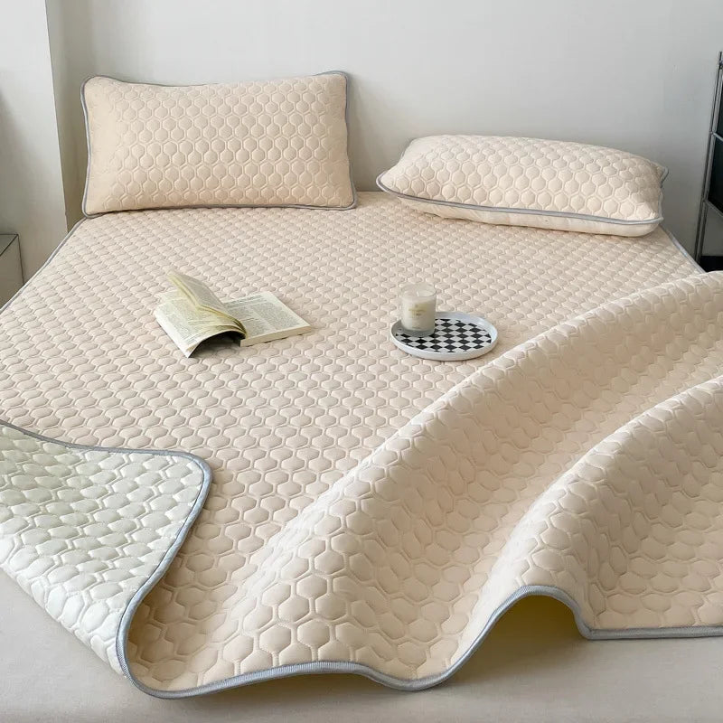 Afralia™ Cooling Mat & Pillowcase Set - Soft Summer Pad for Bed, Single/Double/Queen Sizes