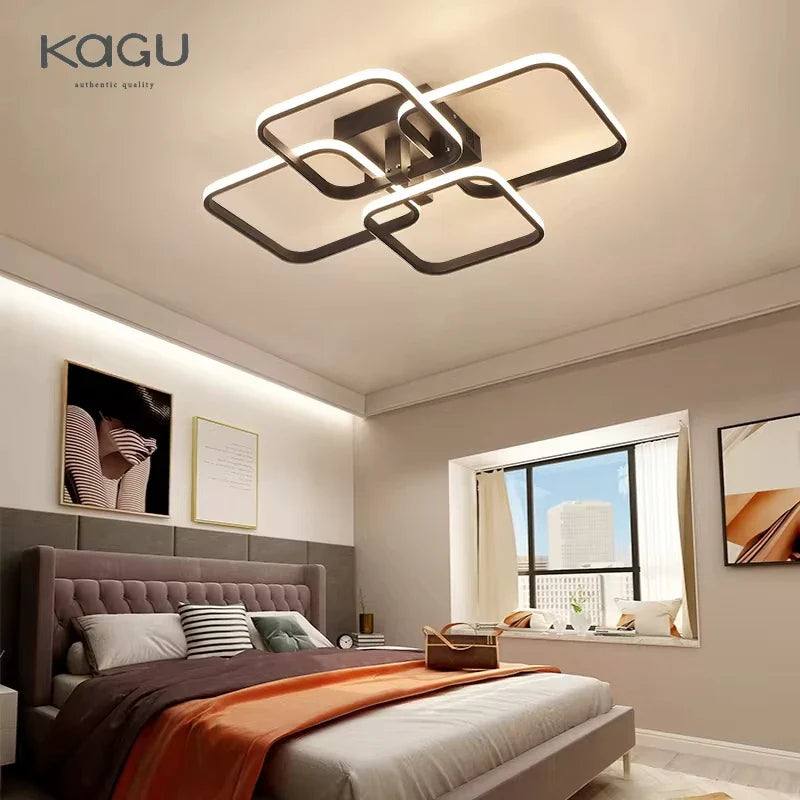 Afralia™ LED Ceiling Light: Modern Dimmable Fixture for Home Living Room, Bedroom, Dining Room