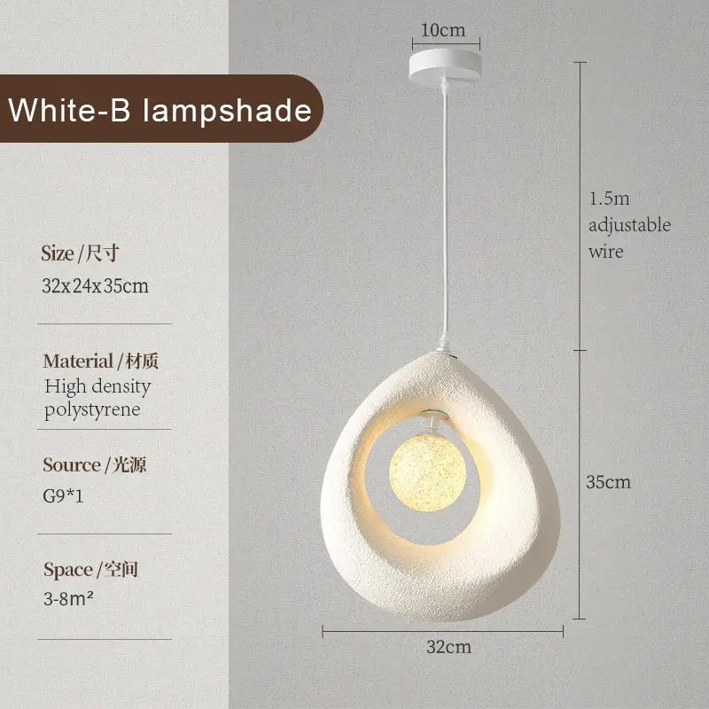 Afralia™ Nordic Retro LED Pendant Lights - Modern Design Ceiling Chandelier for Home Decor