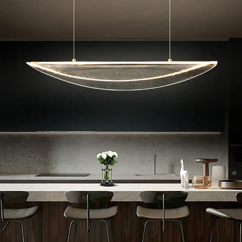 Afralia™ Modern Minimalist Acrylic LED Chandelier for Home Decor and Indoor Lighting