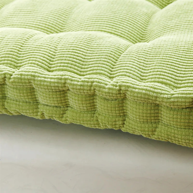 Afralia™ Thickened Long Bench Cushion Pad in Green for Garden Lounger or Bay Window