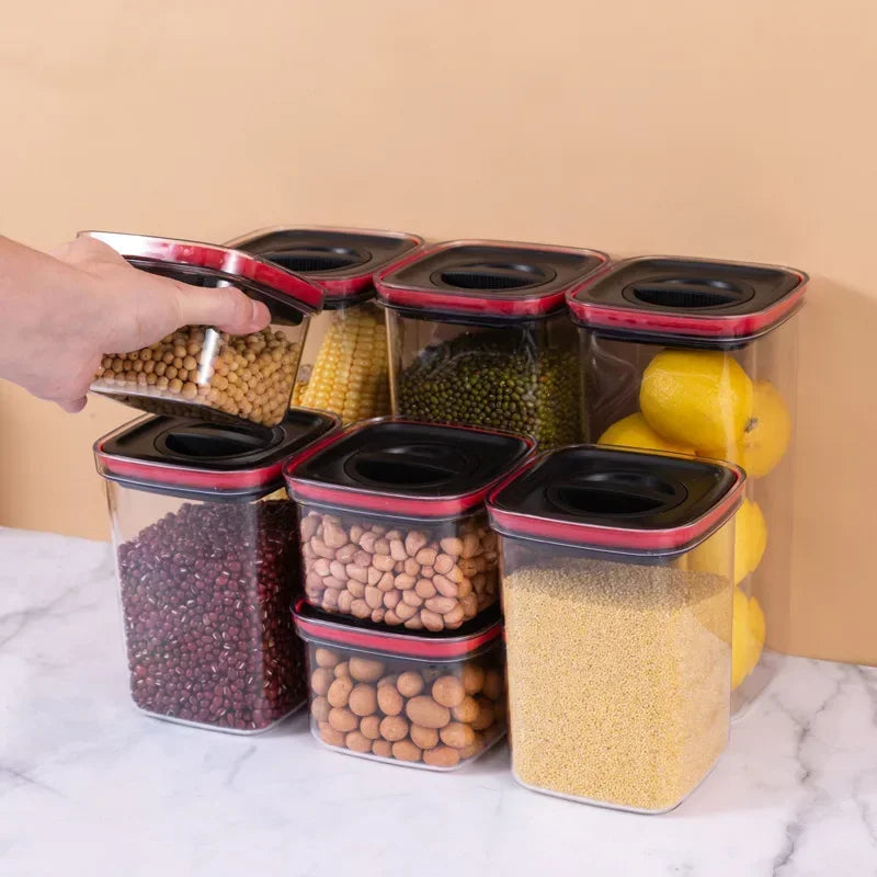Afralia™ Kitchen Storage Containers Set - Organize Cereals, Spices, and More