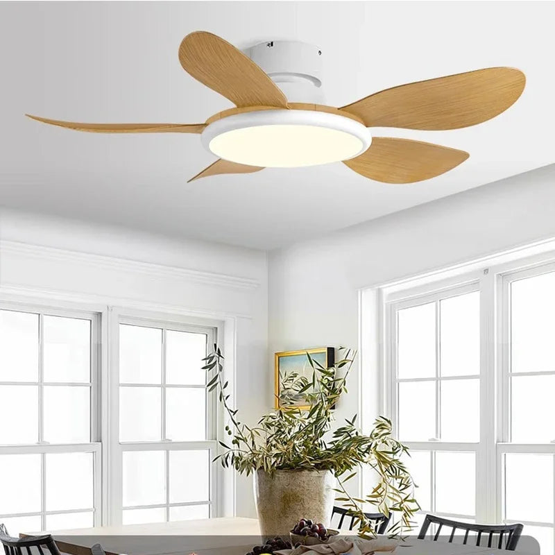 Afralia™ LED Ceiling Fan with Remote Control, Modern Design, Low Energy Consumption