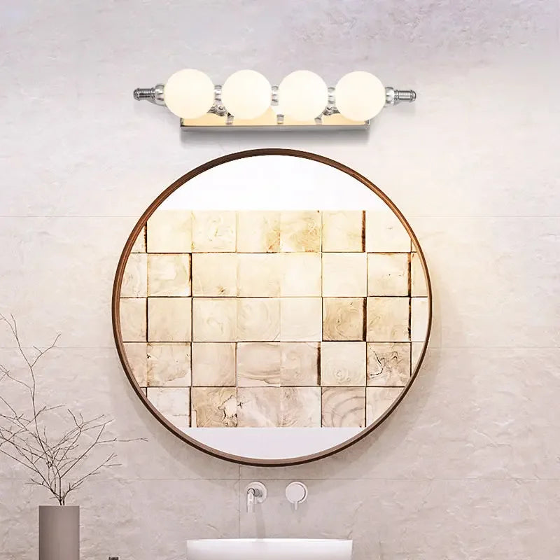 Afralia™ Bubble Ball Mirror Wall Sconces for Bathroom Dressing Table Lighting
