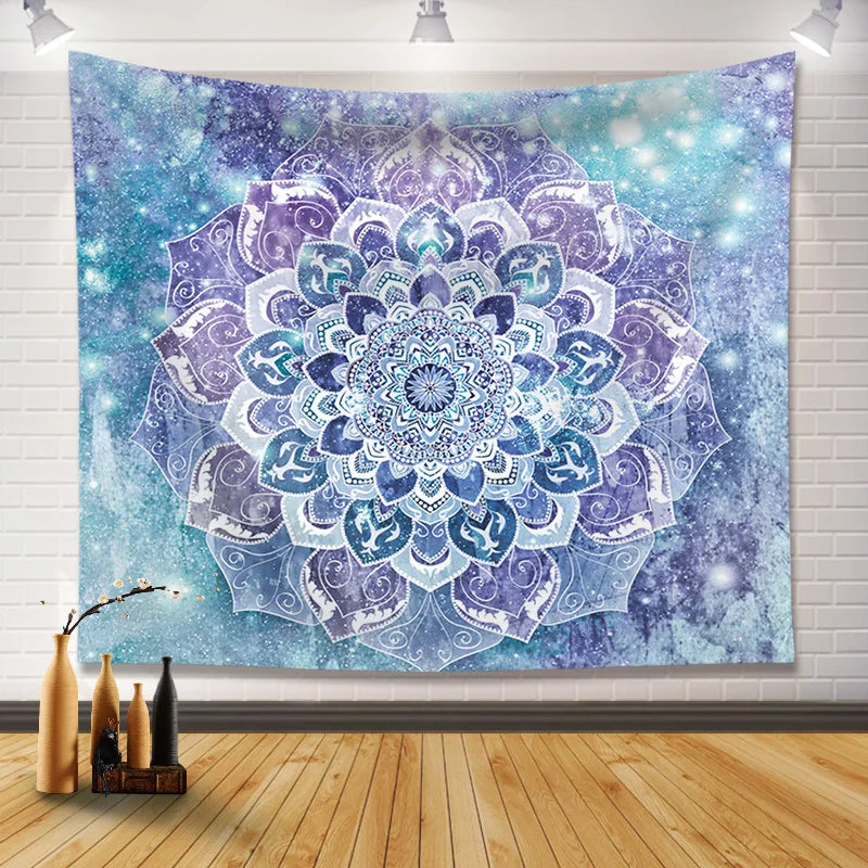 Nordic Ins Style Bohemian Mandala Tapestry Cloth for Bedroom Decor by Afralia™