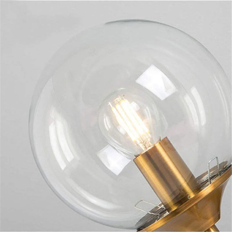 Afralia™ Clear Glass Lamp Shade Round Light Cover Replacement - D13cm to D25cm