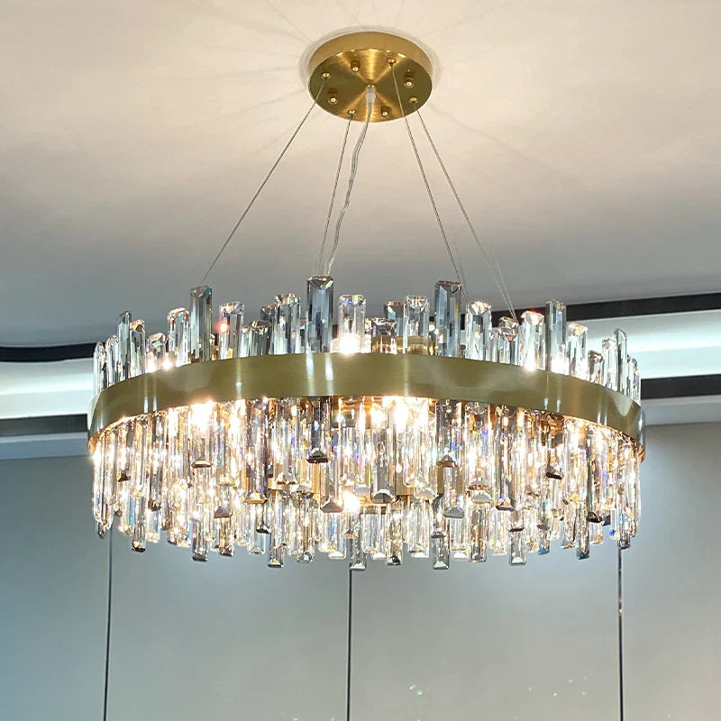 Afralia™ Crystal Chandelier: Modern Luxury, High-end, Creative Design for Living Room, Bedroom, Kitchen