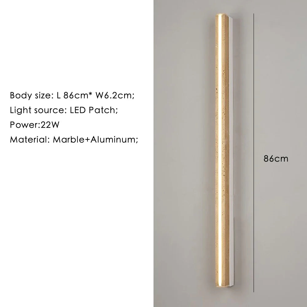 Afralia™ Marble Wall Lamp: Nordic Modern LED Sconce for Bedroom, Living Room, and Corridor