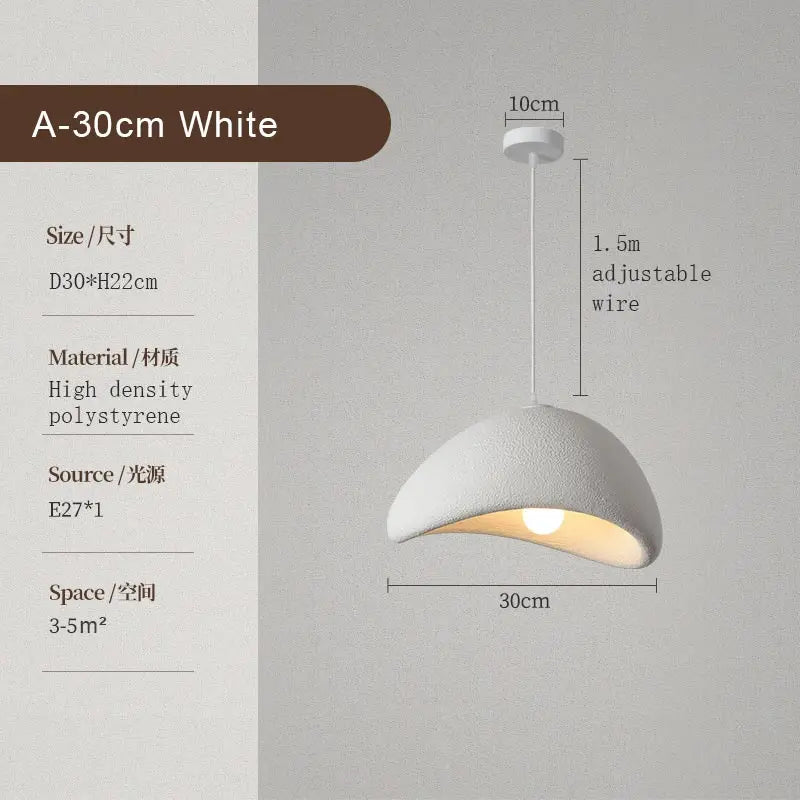 Afralia™ Wabi Sabi LED Pendant Light for Modern Kitchen and Living Room