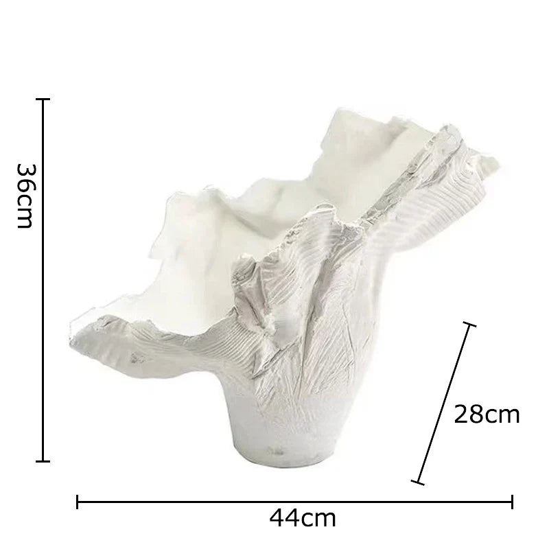 Afralia™ Irregular Shape Vase: Abstract Desk Decoration for Aesthetic Room Decor