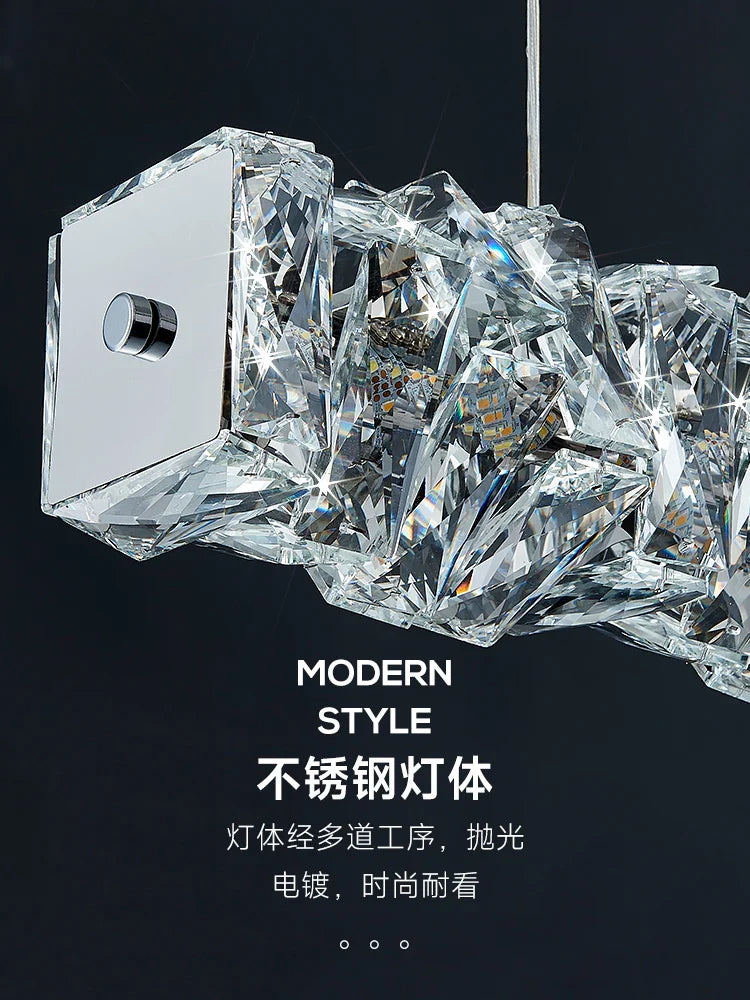 Afralia™ Crystal Ceiling Chandelier: Luxury Nordic LED Lighting Fixture for Restaurant, Bar, and Home