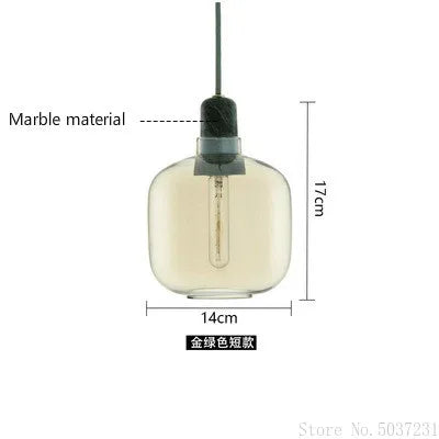 Afralia™ Industrial Stained Glass Pendant Lamp LED Hanging Lights for Dining & Living Room