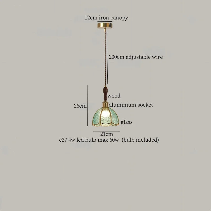 Afralia™ Japanese Vintage LED Pendant Lamp for Living Room, Bedroom, Kitchen, and Cafe