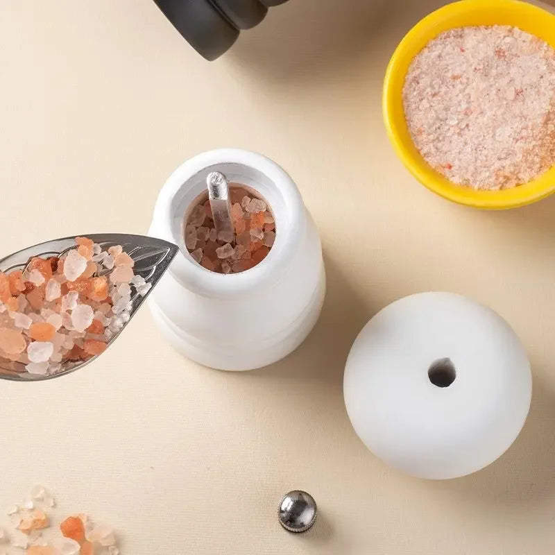 Afralia™ Ceramic Pepper Grinder Handheld Seasoning Mill Set