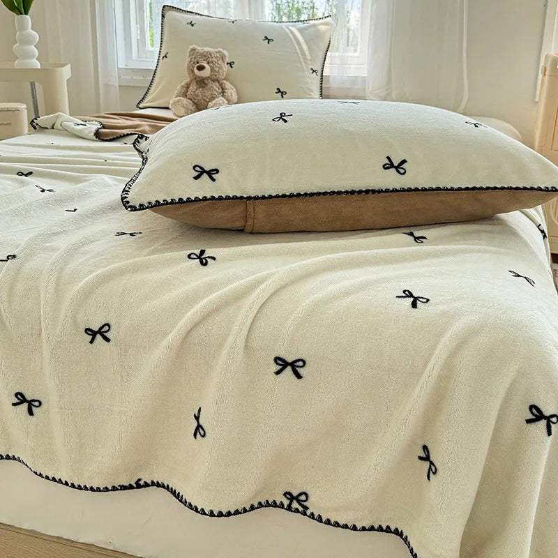 Afralia™ Cozy Coral Fleece Blanket: Perfect for Dorm, Home, or Sofa