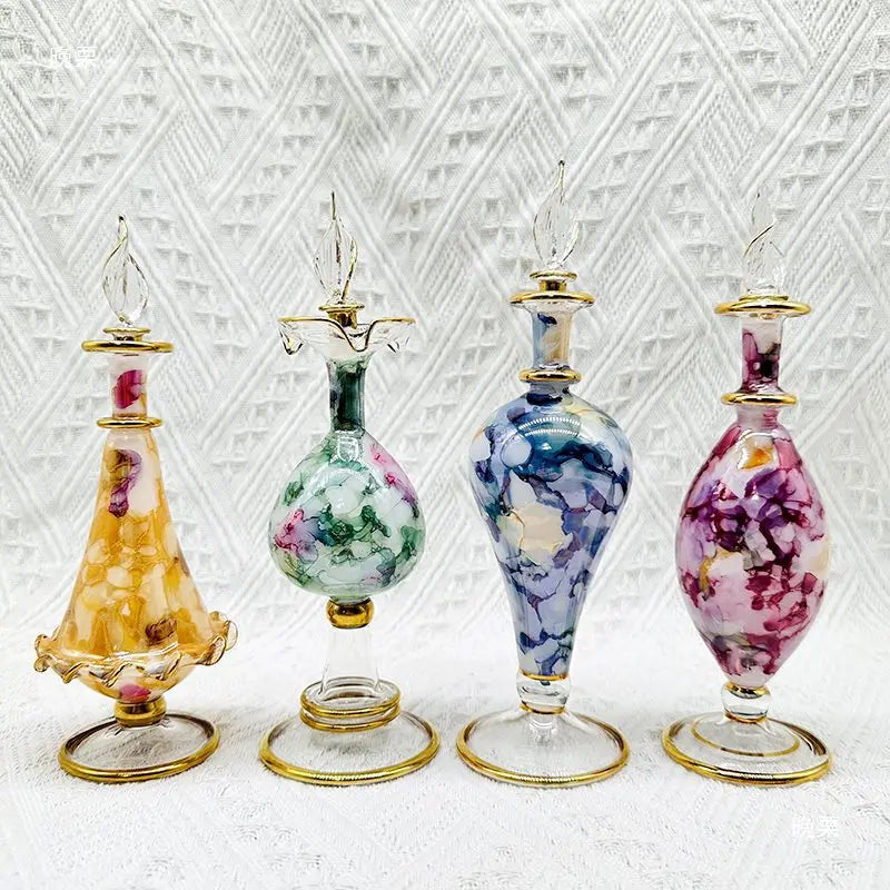 Afralia™ Glass Bottle Jewelry Ornaments, Colorful Souvenirs