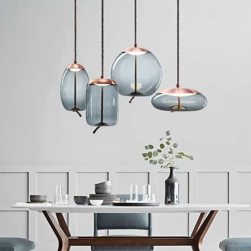 Afralia™ Nordic LED Chandeliers - Scandinavian Brokis Pendant Lights for Home Decor