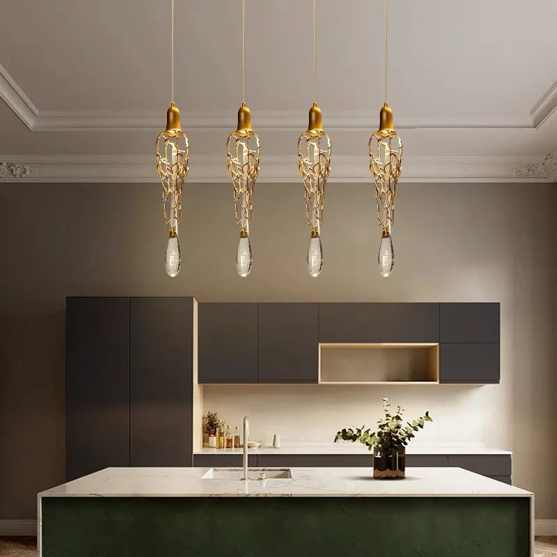 Afralia™ Modern Branch Art Crystal Chandelier for Living Room & Staircase