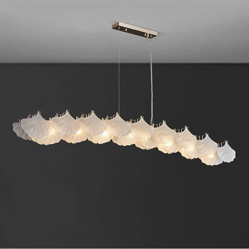 Afralia™ Maple Glass Chandelier Pendant Light Fixture for Living Room Bedroom