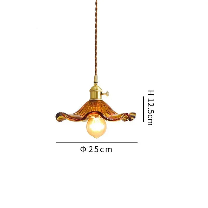 Afralia™ Glass Pendant Lamp for Bedroom Dining Room Chandelier Lighting