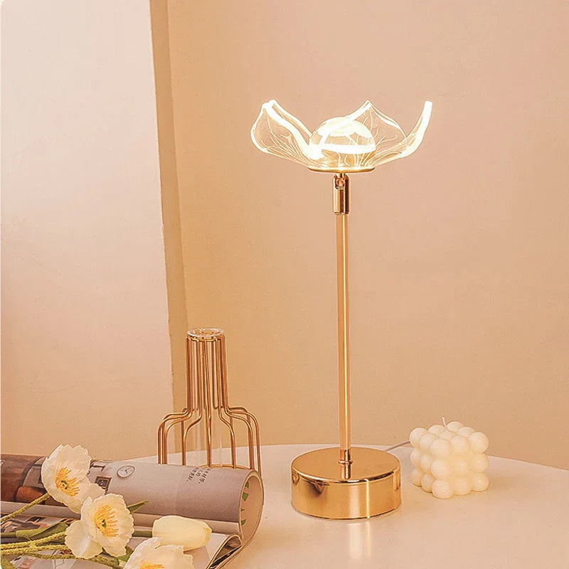 Afralia™ Butterfly Gold Acrylic LED Desk Lamp for Artful Living Room Night Light