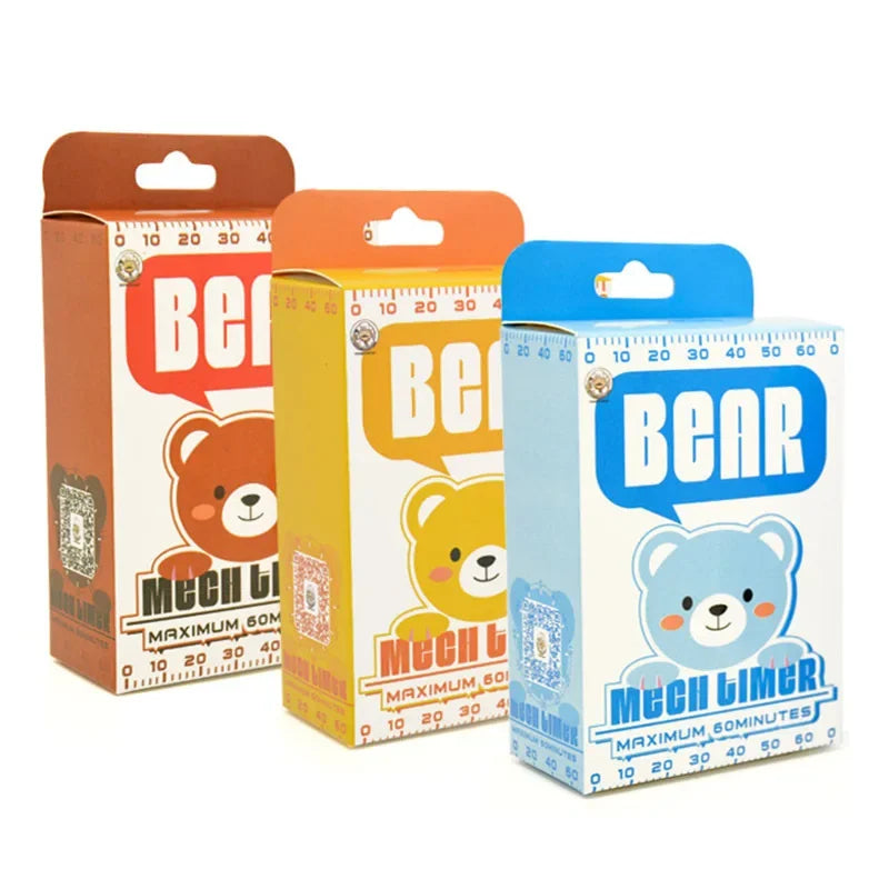 Afralia™ Bear Kitchen Timer Child Study Creative Cook Baking Tool Gadget Timer