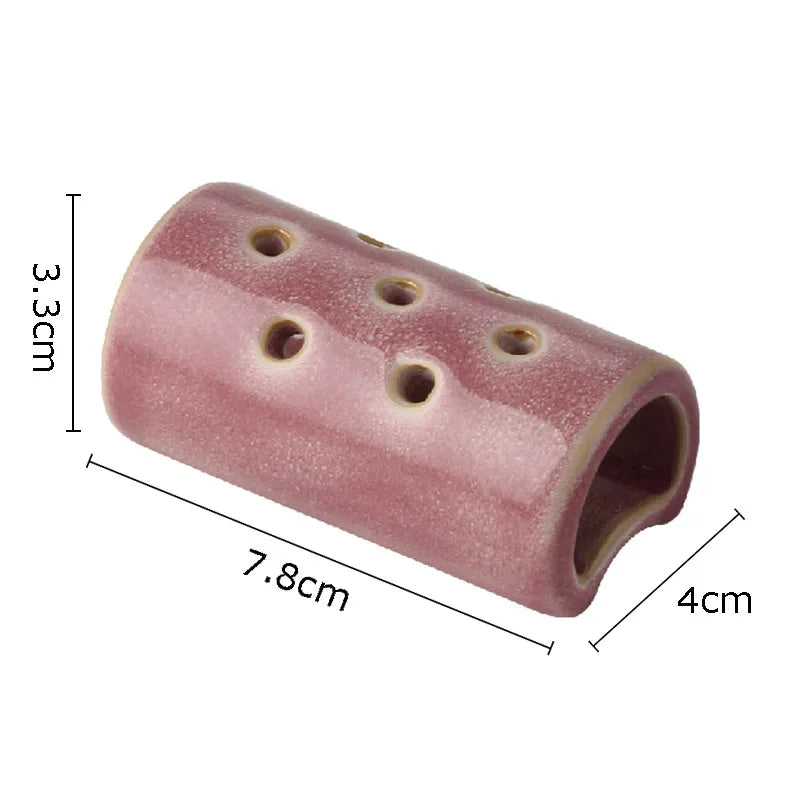 Afralia Lotus Seedpod Ceramic Vase Artificial Flower Pot Modern Desk Decor