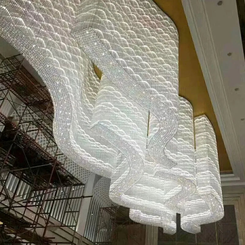 Afralia™ Nordic Crystal Chandelier for Dining Room, Home Decor, Bar, Cafe, & Hotel Lobby