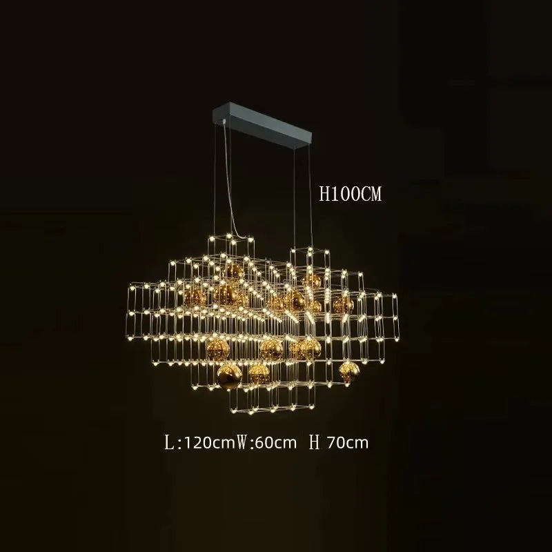 Afralia™ Dining Room Chandelier Pendant Light - Indoor Ceiling Lamp for Living Room