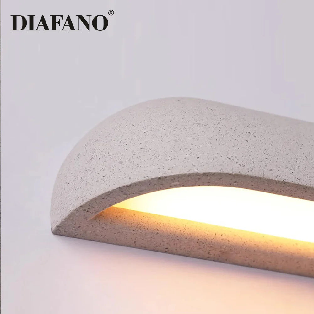 Afralia™ LED Outdoor Wall Lamp for Japanese Garden Stone Travertine Decoration