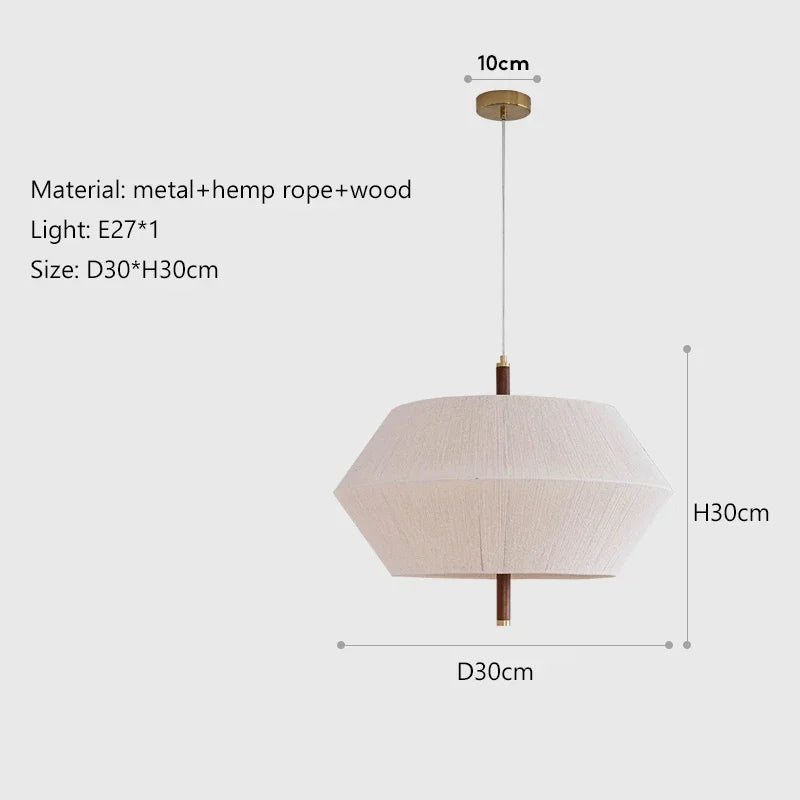 Afralia™ Rope Rattan LED Pendant Lights Chandelier for Bedroom Dining Room Bar