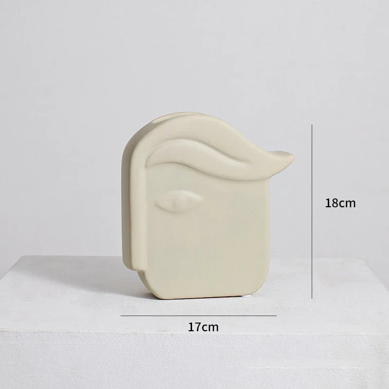 Afralia™ Irregular Ceramic Vase for Modern Floral Arrangement & Room Decor