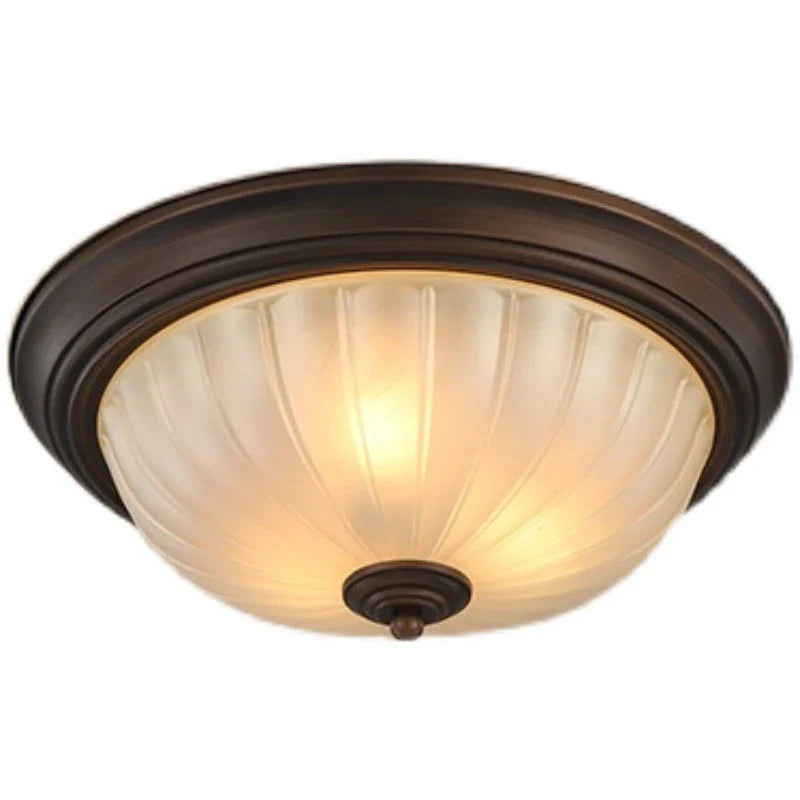 Afralia™ Black Bronze Ceiling Light with Frosted Glass Shade for Bedroom and Kitchen