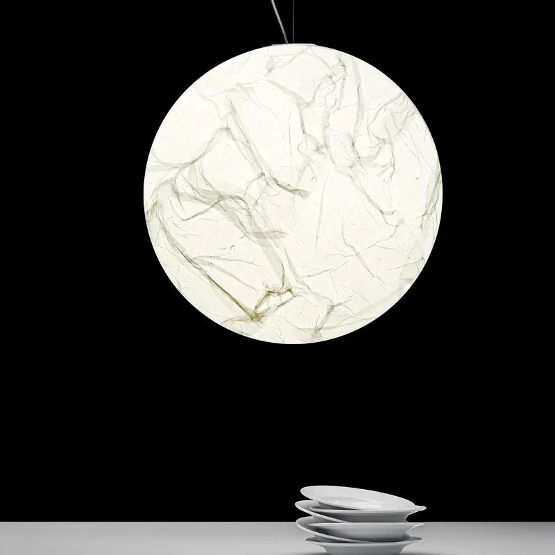 Afralia™ Nordic Moon Pendant: Minimalist Chandelier for Duplex Villa & Living Room