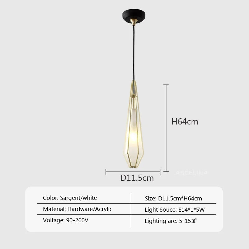 Afralia™ Modern LED Glass Pendant Light for Designer Home Decor and Cafe Bar Lighting