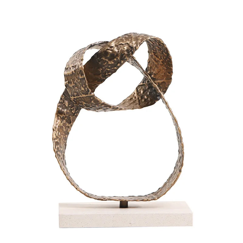 Afralia™ Geometric Sphere Pendant Metal Figurine Home Decor Accessory