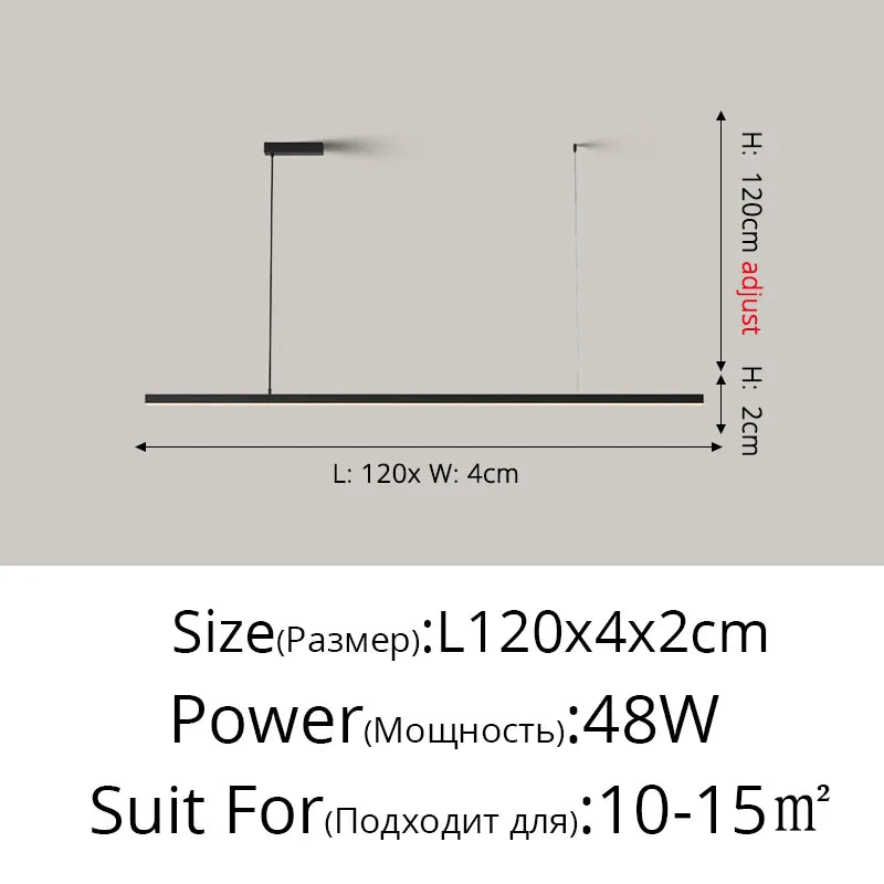 Afralia™ Modern LED Cord Pendant Chandelier for Dining Room.