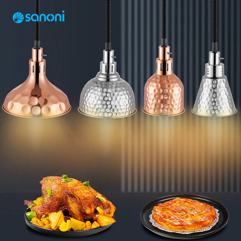 Afralia™ Food Electric Heating Pendant Light - Stylish Chandelier for Kitchen Restaurants