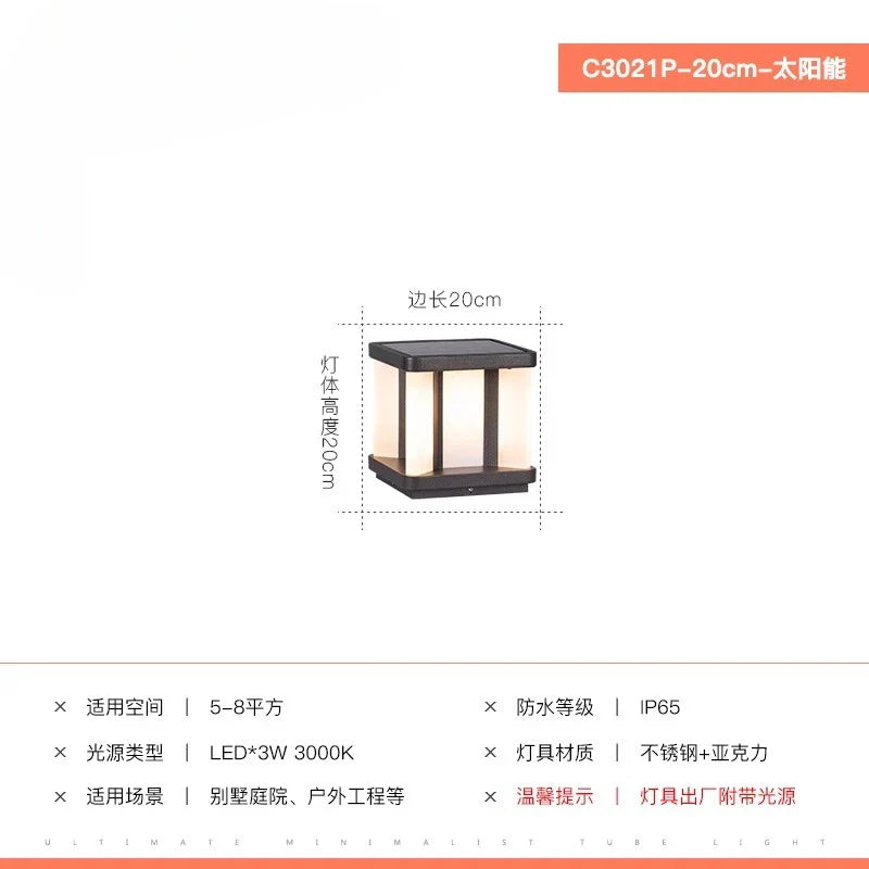 Afralia™ Solar IP65 LED Lawn Light: Waterproof Outdoor Courtyard Street Lamp.