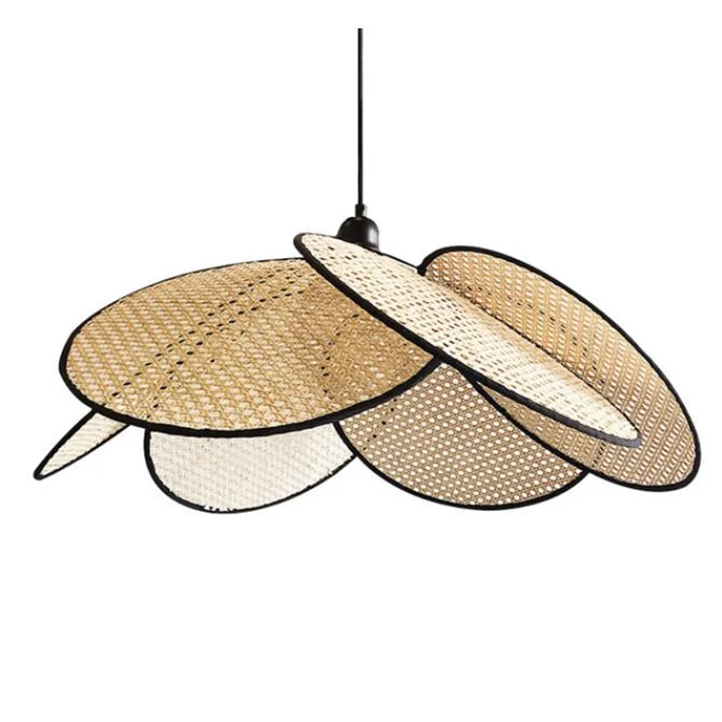 Afralia™ Nordic Bamboo Leaf Chandelier for Living Room and Kitchen