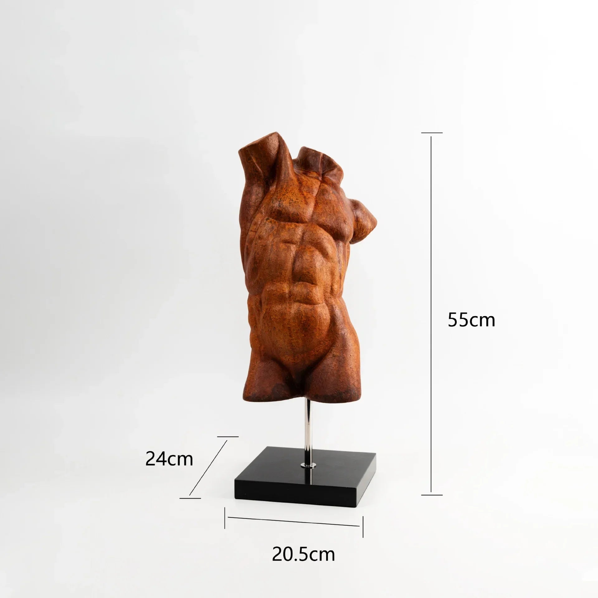 Afralia™ Abstract Figure Sculpture: David Brokeback Male Body Decorative Figurine