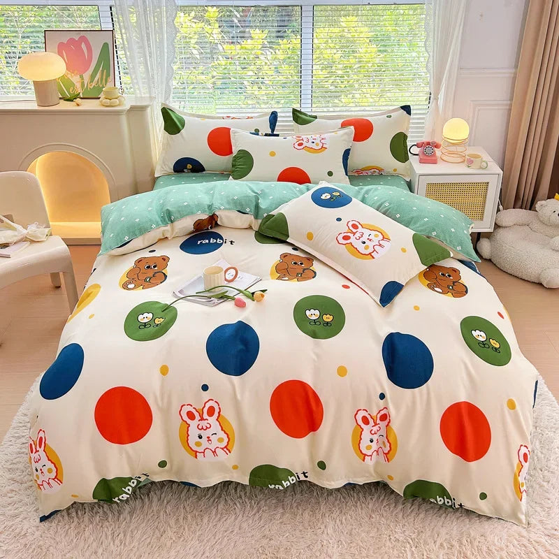 Afralia™ Plant Printed Brushed Single Duvet Cover for Cozy Winter Nights