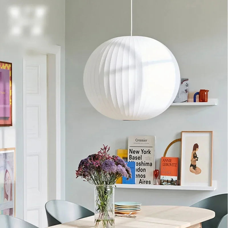 Afralia™ Silk Pendant Lamp: Designer LED Lighting for Home, Hotel, Restaurant, Hallrends'