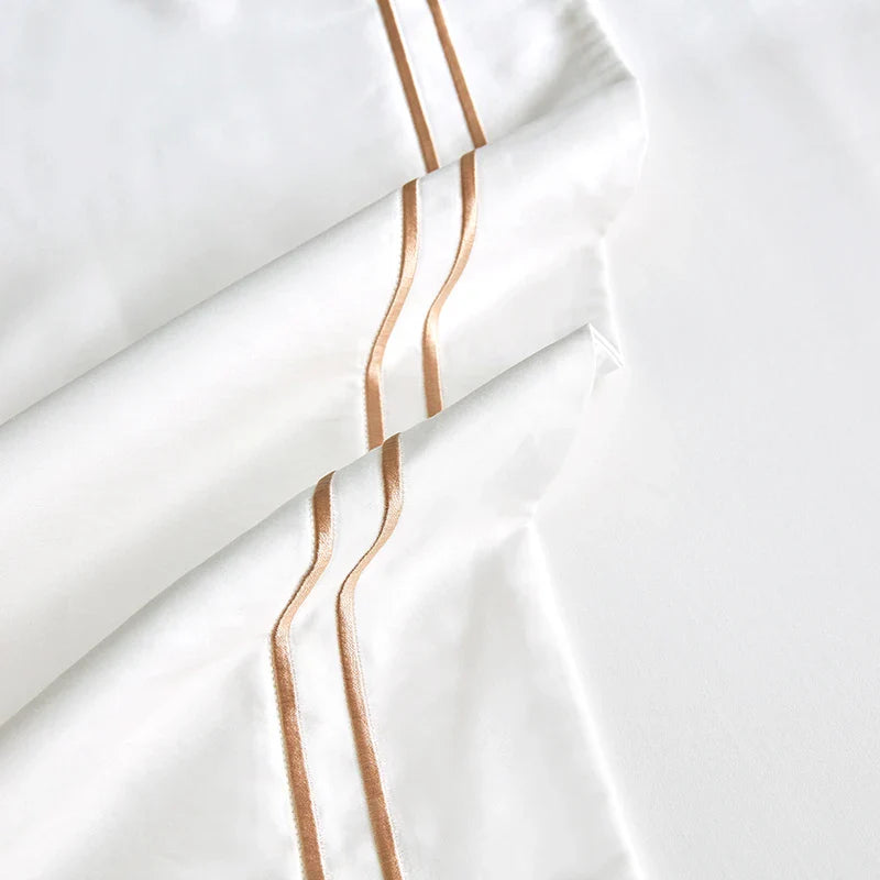 Afralia™ Luxury Hotel Style 1000TC Embroidery Bedding Set
