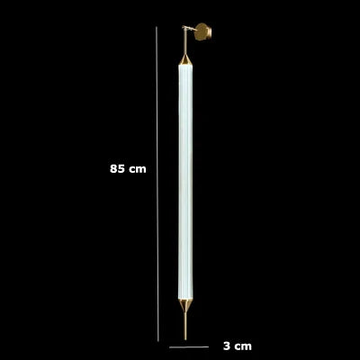 Afralia™ Gold LED Glass Tube Chandelier, Modern Luxury Ceiling Light Fixture